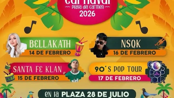 Playa del Carmen Kicks Off Carnival 2026 With Music, Culture, and a Strong Security Operation
