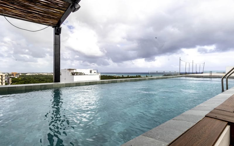 Rooftop pool